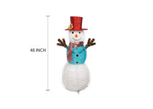 Christmas Tinsel Snowman Decorations-snowman christmas decorations outdoor插图3