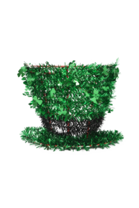 St. Patrick’s Day Leprechaun Hat – Green tinsel Decorations Hat插图1