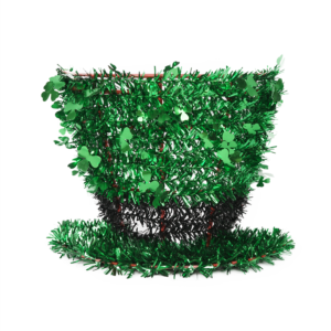St. Patrick's Day Leprechaun Hat - Green tinsel Decorations Hat