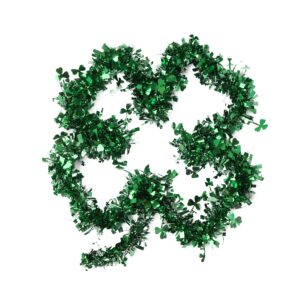 St. Patrick's Day Garland Shamrock-Tinsel Garlands Decor - Four-Leaf Clove