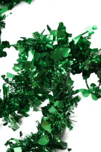 St. Patrick’s Day Garland Shamrock-Tinsel Garlands Decor – Four-Leaf Clove插图3