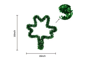 Green Tinsels decoration-St. Patrick’s Day green decoration -PET decorative Garland插图1