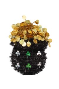 Mini 3D Tinsel Green Cauldron – Green St. Patrick’s Day Decoration插图