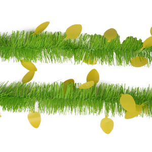 Green Tinsel Strips-2pcs Color Stripes Festival Madder-Easter Decorative Color Strips