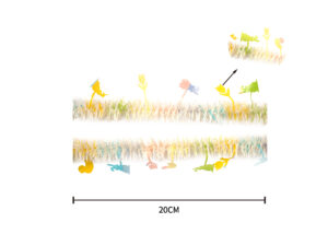 Easter bunny decoration Color Stripes-Festival Madder-Tinsel Strips插图1