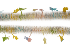 Easter bunny decoration Color Stripes-Festival Madder-Tinsel Strips插图3