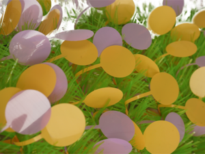 5 ft Pop up Tree-Collapsible Artificial Pencil Tinsel Easter Decorations Trees插图