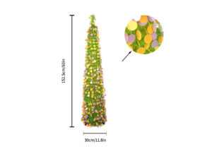 5 ft Pop up Tree-Collapsible Artificial Pencil Tinsel Easter Decorations Trees插图1