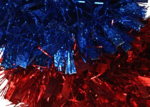 Patriotic Wreath 4th of July tinsel Wreaths— Independence Day Theme Decor插图3