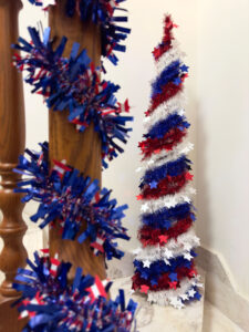 4th of July Patriotic Tinsel Decoration-Red Blue Tinsel for Independence Day插图3