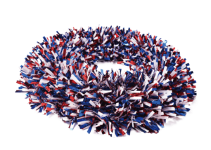 Patriotic tinsels wreaths-Independence Day wreath-Blue&White wreath插图3