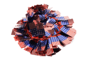 Red White Blue Metallic Chunky Tinsel Glitter Strip-vintage tinsel garland插图3