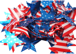 Tinsel Glitter Strip-Patriotic Tinsel Garland-Independence Day Garland Decoration插图2