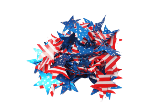 Tinsel Glitter Strip-Patriotic Tinsel Garland-Independence Day Garland Decoration插图