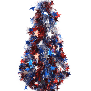 table top tree for Independence Day-home depot table top patriotic tree