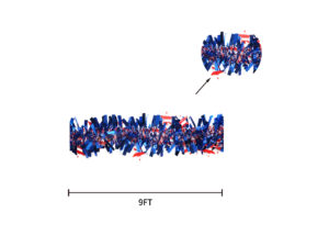 4th of July Patriotic Tinsel Decoration-Red Blue Tinsel for Independence Day插图1