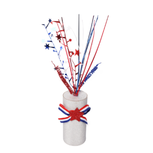 table top ornaments- blue&white Table Tinsel  Decorations for Independence Day Party