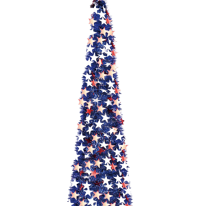 Blue&white artificial trees-Star Pop Up Tree-Independence Day festival decoration