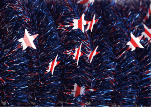 Blue Independence Day Pop up trees- artificial tree with stand插图2