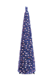 Blue Independence Day Pop up trees- artificial tree with stand插图