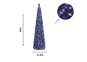 Blue Independence Day Pop up trees- artificial tree with stand插图1