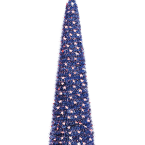 Blue Independence Day Pop up trees- artificial tree with stand