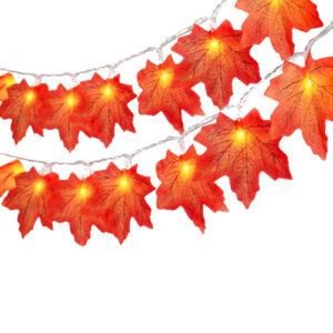 LED Simulation Maple Leaf-Fall Maple leaf String lights-Party Decoration Outdoor Indoor