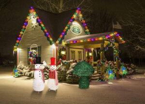 Christmas Tinsel Snowman Decorations-snowman christmas decorations outdoor插图