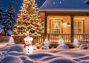 Tow-colour Christmas tinsels garland-red tinsel wreath-Tinsels garland Factory插图