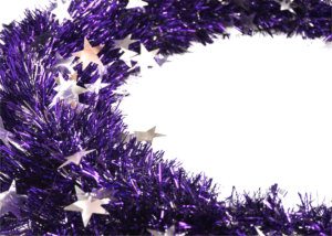 Halloween Tinsels Moon Wreath-Tinsels garland OEM-Purple Door Hanging Wreath插图1