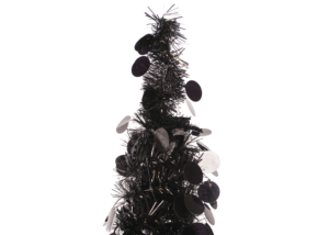 Black Tinsel Halloween Tree-pop up tinsel christmas tree-Halloween artificial tree插图2