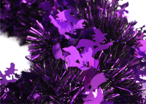 Halloween Wreath Festival Purple-Halloween Tinsels wreaths OEM-Festival decoration插图2