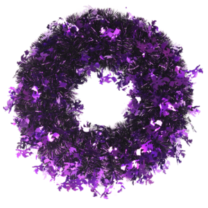 Halloween Wreath Festival Purple-Halloween Tinsels wreaths OEM-Festival decoration