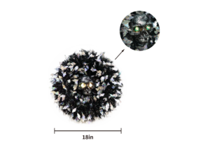 Halloween Ghost Wreath -tinsel garland wreath-shiny tinsel garland插图