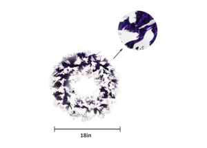 Tinsel halloween wreath-Shiny Halloween Tinsel Garland-Tinsels wreaths Factory插图