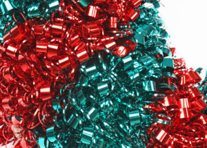 Tow-colour Christmas tinsels garland-red tinsel wreath-Tinsels garland Factory插图5