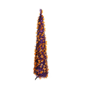 Halloween Trees-Black Tinsel Trees-Pop up Artificial Pencil Trees