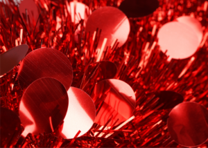 Red artificial trees for sale-Red Tinsel pop up outdoor christmas tree插图2