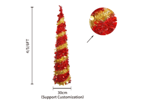 pop up tinsel christmas tree-artificial christmas tree pencil-Two-color Christmas tree插图