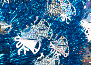 Pop up Christmas Tinsel Tree-Blue Pencil Tree for Home Holiday Party插图3