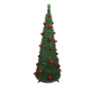 Tinsel Christmas Tree with Christmas Balls-pop up christmas tree outdoor-Christmas party tinsels decoration