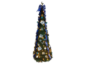 Ribbon and Bow for Christmas Tree-Christmas artificial tree-tinsel pop up tree插图2