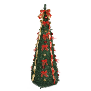 Luxurious Christmas Tree-Christmas Tree with Red/Gold Bow Decorations-Christmas Pop up trees OEM