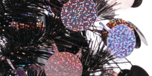 Black Tinsel Halloween Tree-pop up tinsel christmas tree-Halloween artificial tree插图