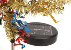 Solar Powered Holiday Tree Lights-Lawn Christmas Tree with Lighting LED Solar插图2
