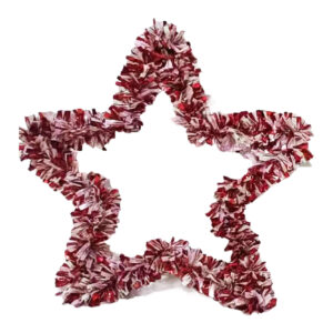 Christmas Star Tinsels wreaths-Christmas party tinsels decoration-Tinsels garland OEM