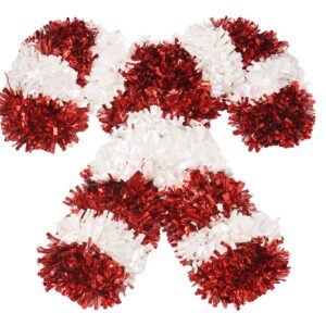 Tinsel Candy Cane Christmas Decoration-Christmas party tinsels decoration