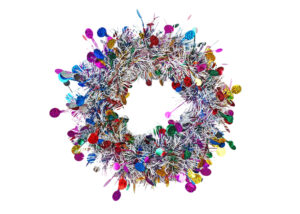 Colorful sequin tinsel wreath-Tinsel christmas garland-Christmas Tinsels garland Factory插图4