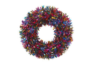 Multi-Colored Wreath-red tinsel wreath- Christmas Tinsels garland Factory插图2