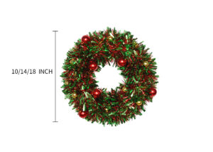 Green spherical decorative wreath-Tinsel garland christmas-Tinsels garland OEM插图1